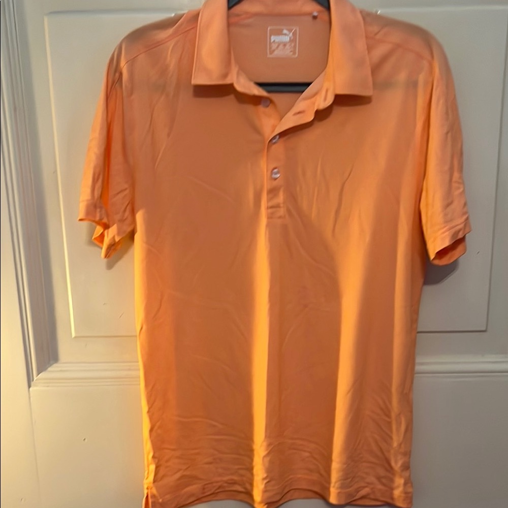 Puma Golf Men's L Orange Performance Polo